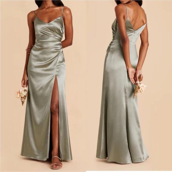 NWT Birdy Grey Catherine Bridesmaid Maxi Dress XS Green - Picture 1 of 5